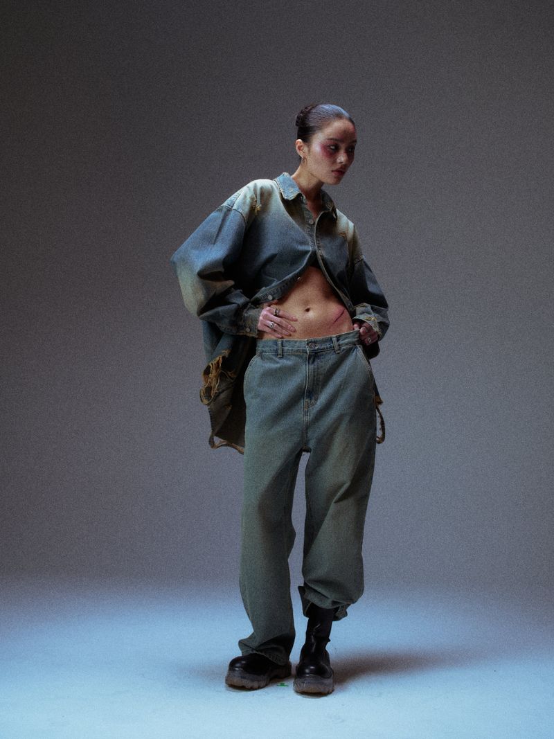 WASHED OUT DENIM SHIRTS
