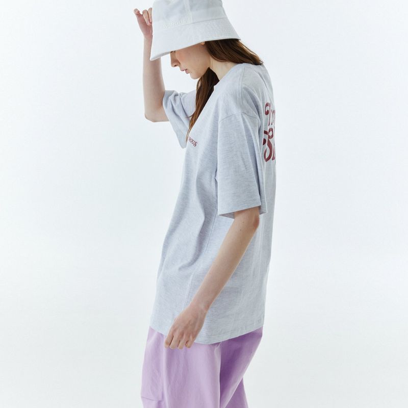 Shape Logo T-Shirt Melange Gray