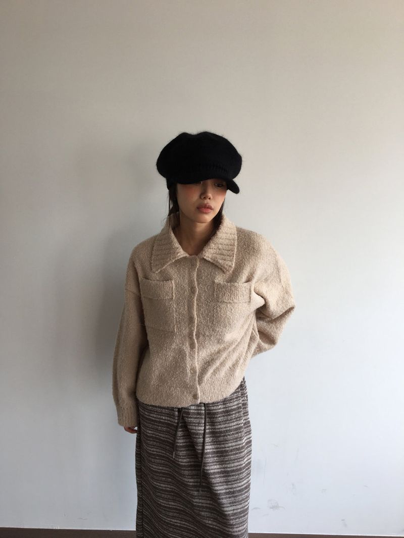 Angora Knit Beret (3color)
