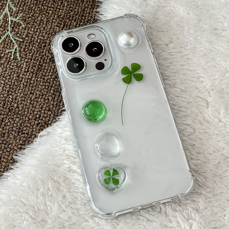 [made]green&clover resin phonecase 