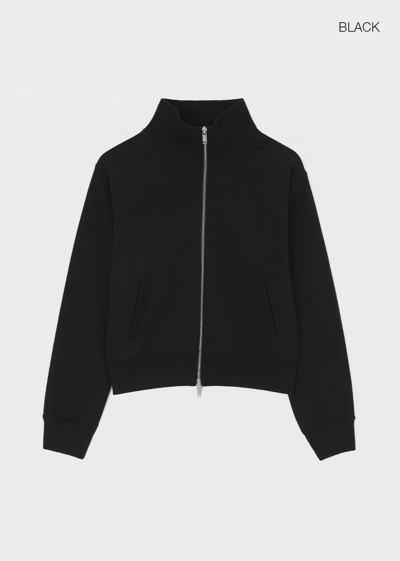 [B-BASIC] Mid-Sweat High-Neck Zip-Up