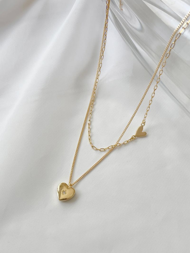 Twinkle Heart Layered Necklace