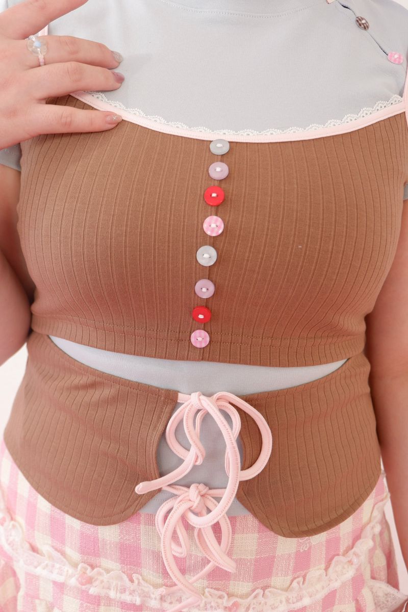 Double Scoop Camisole (Brown)