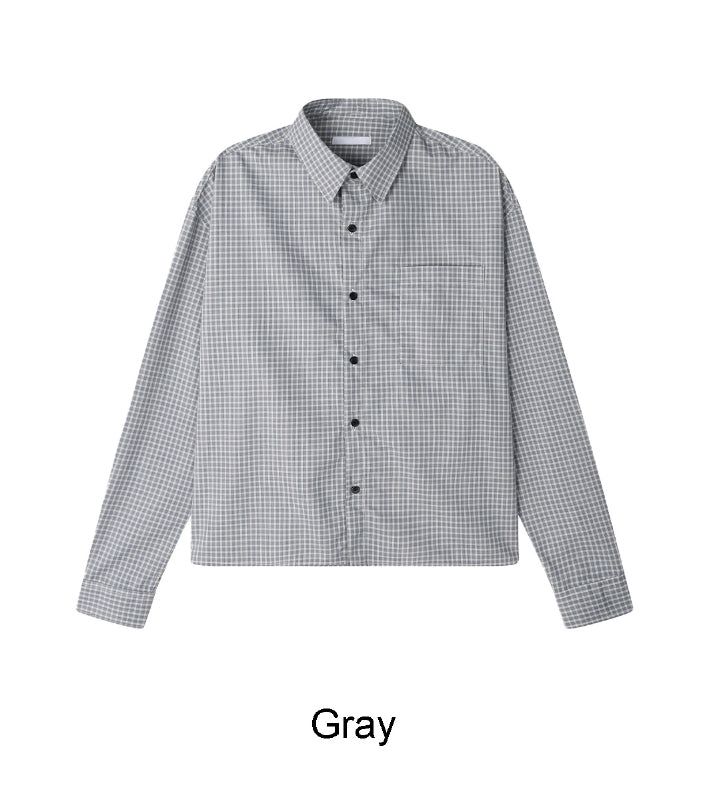 Tinead Crop Check Shirt