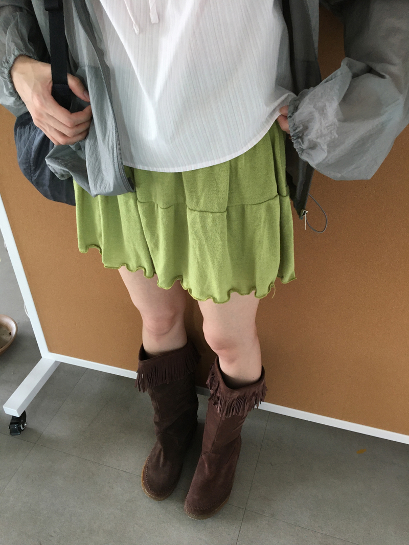 DUGGY（ダギー）の「My tiered skirt (2color) （Skirts）」
