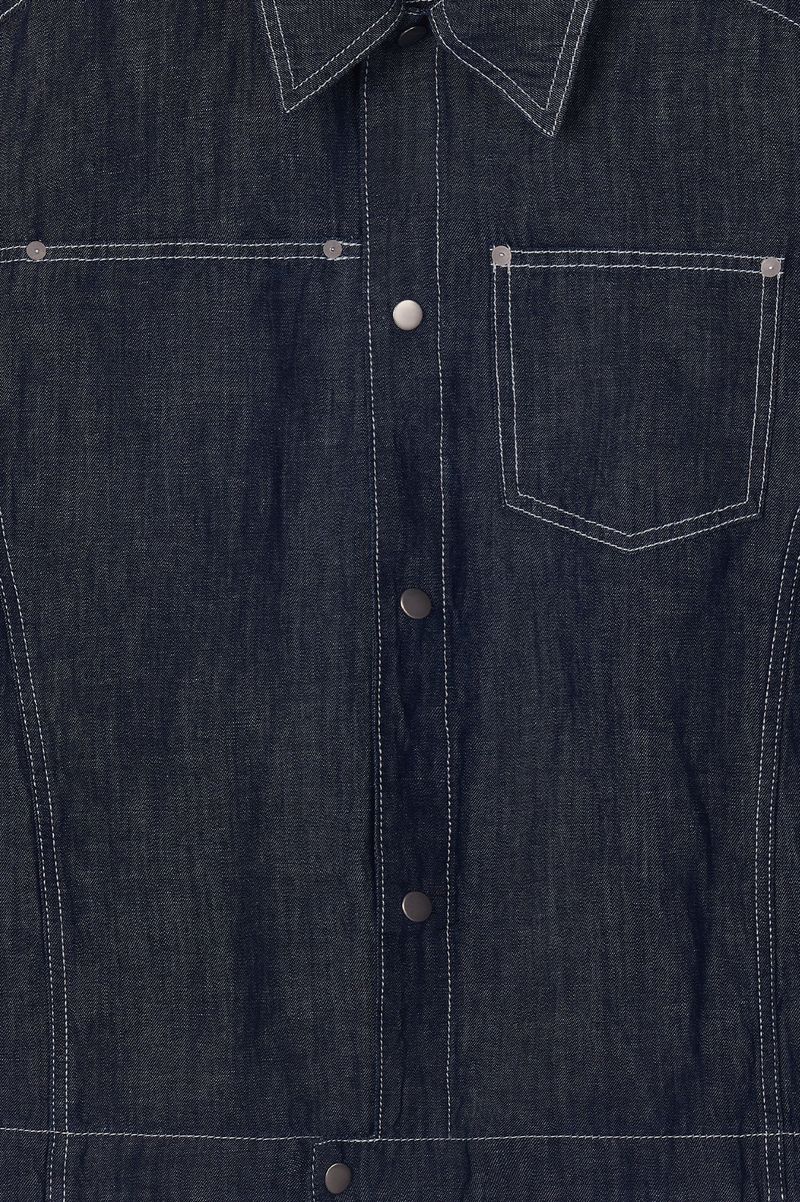 Linen Engineered Jacket (Indigo)