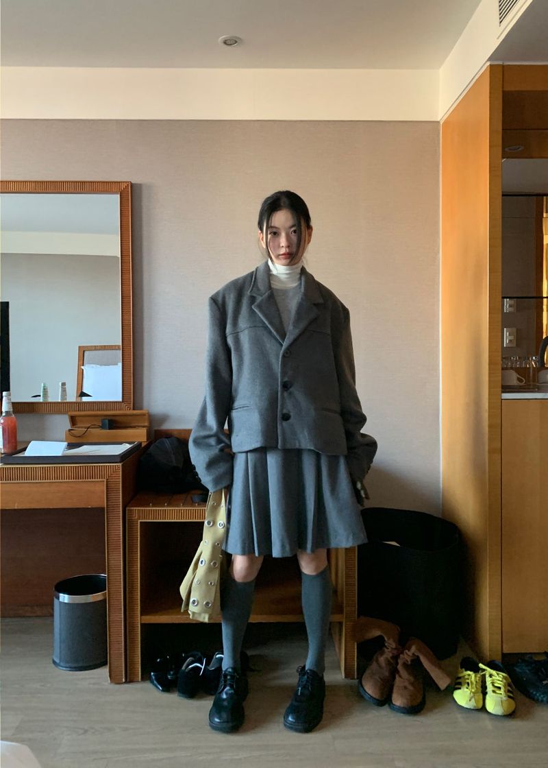 WOOL CROP BLAZER