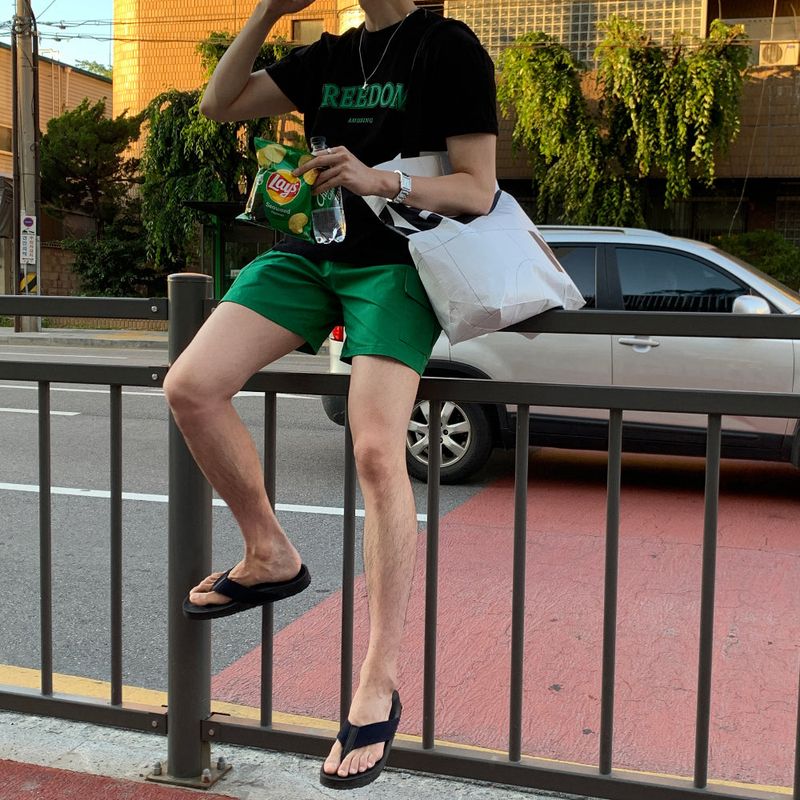 lemenne(ルメンヌ)の「LMN BioWashing Summer Air Cool Cotton Cargo Shorts (7 colors)(Pants)」