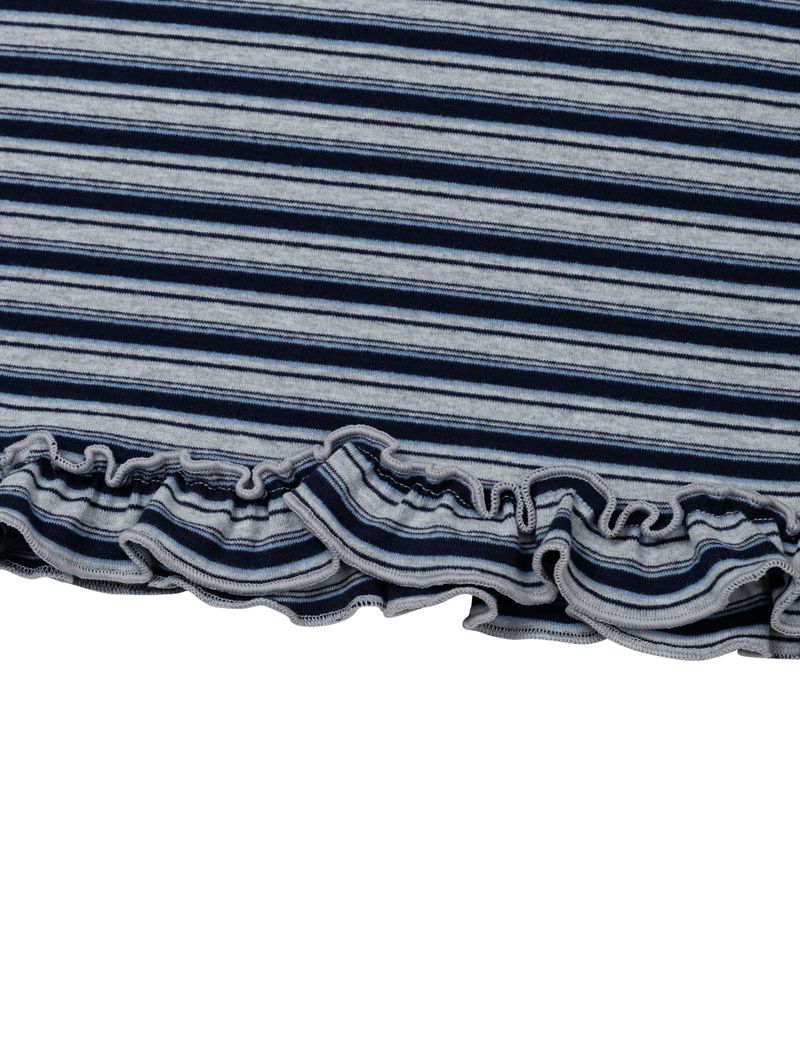 STRIPE TURTLENECK TEE(NAVY)