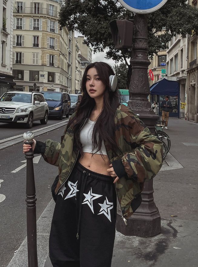 Terry Reversible Camo Flight Jumper