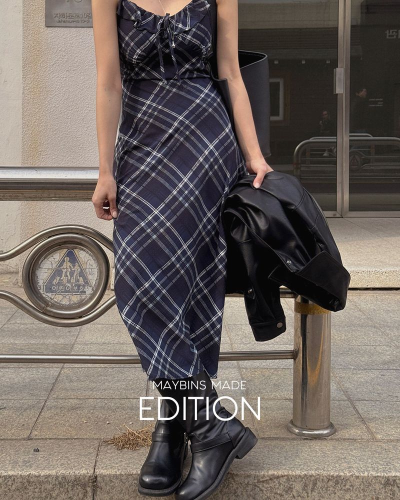 [MADE] Rel check bustier long dress