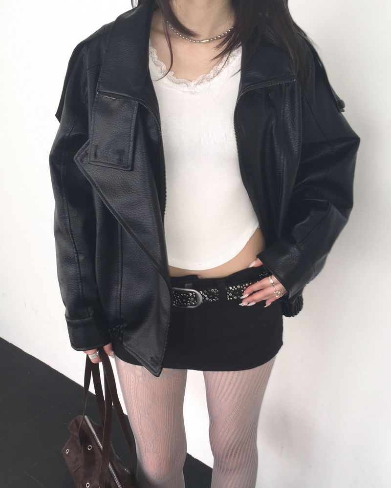 Stud skirt pants