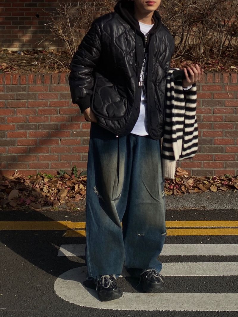 Lang Denim Balloon Wide Pants