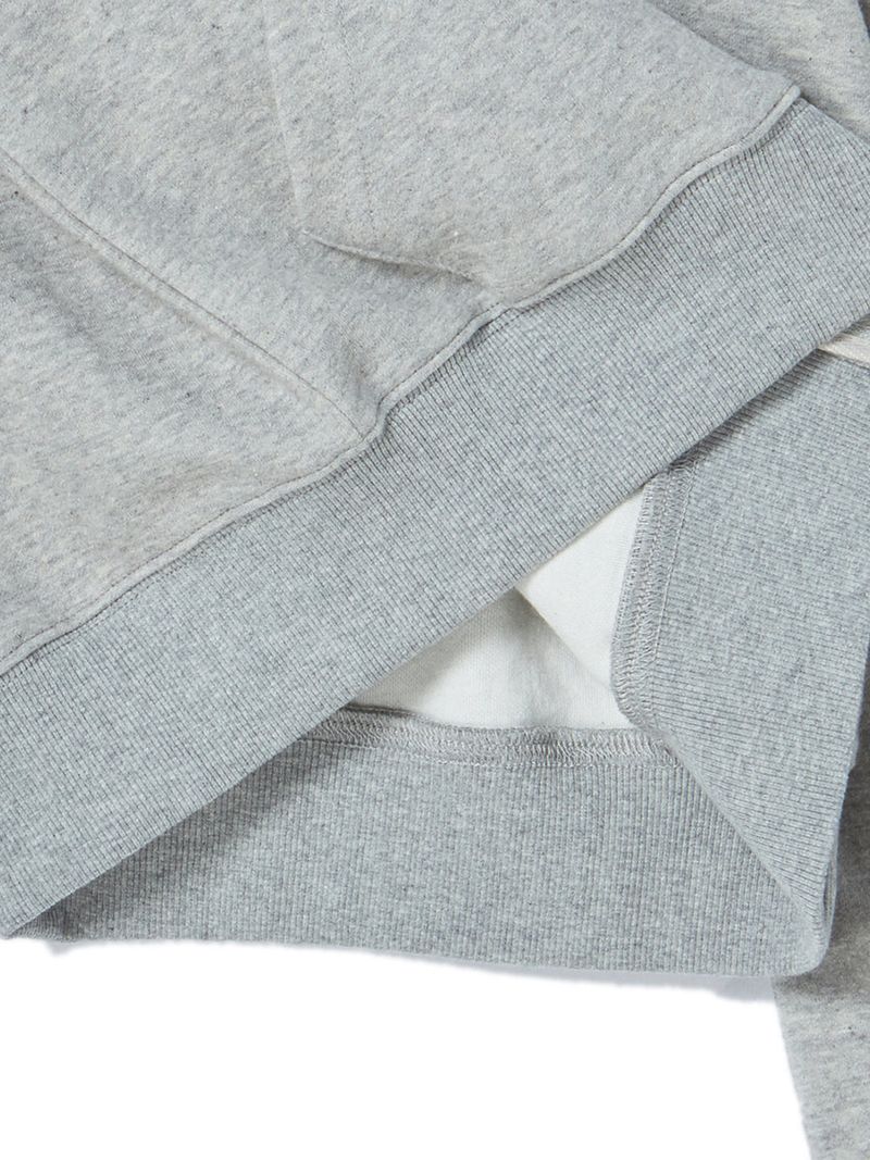 LETTER N HOOD ZIP-UP GREY