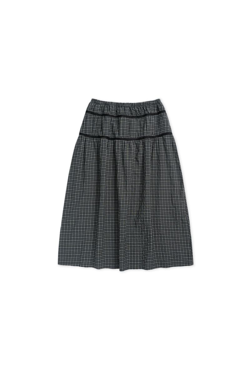 Plain band skirt_check