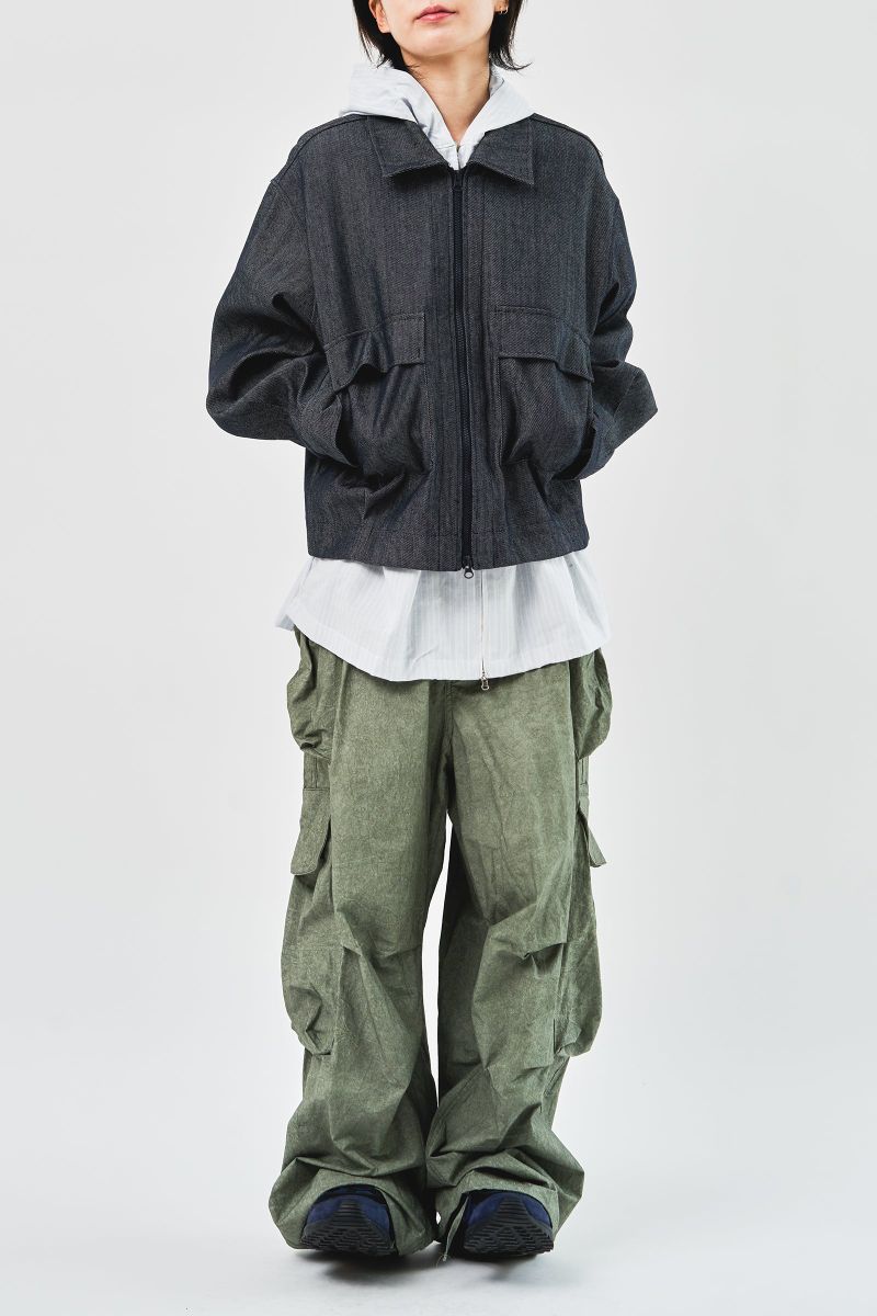 Mei Cropped Denim Jacket (2color)