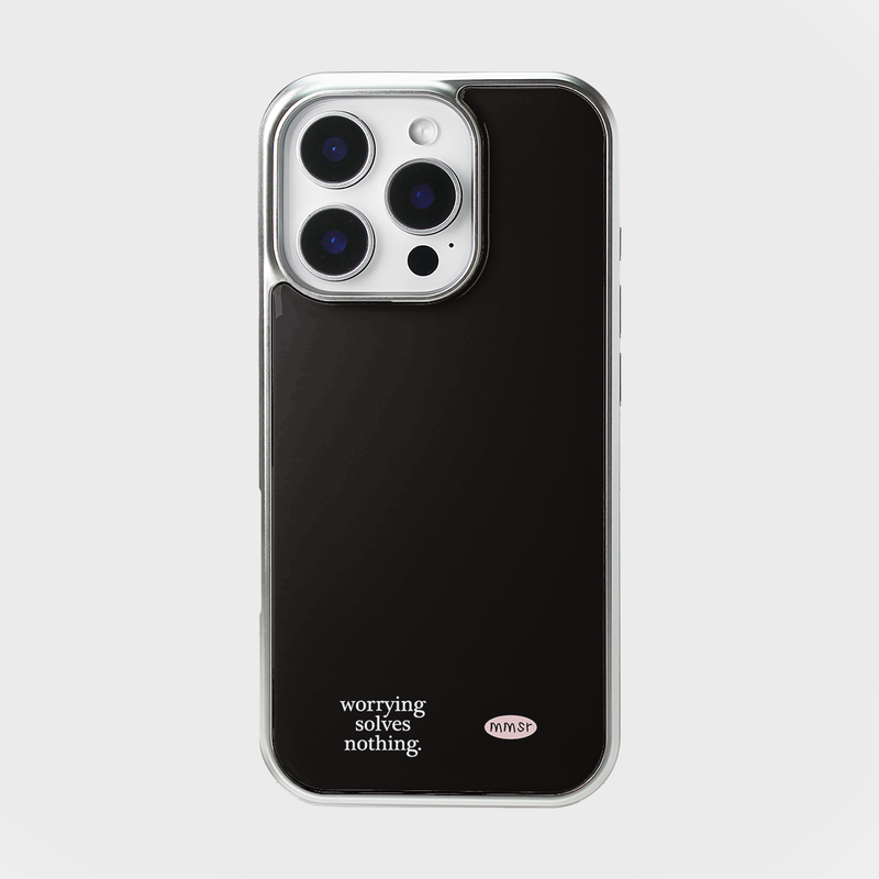 murmursroom(マーマーズルーム)の「holiday epoxy bumper case (silver / black)(Smartphone Accessories)」