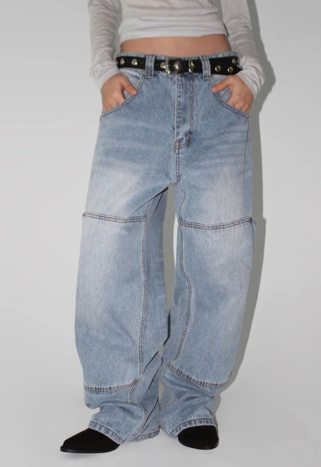 AAKE(アケ)の「KNEE POCKET WIDE DENIM(Pants)」