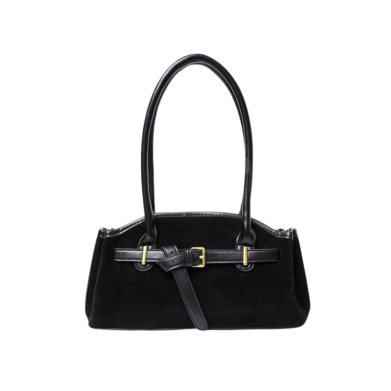 Luze Suede Bag (Black)