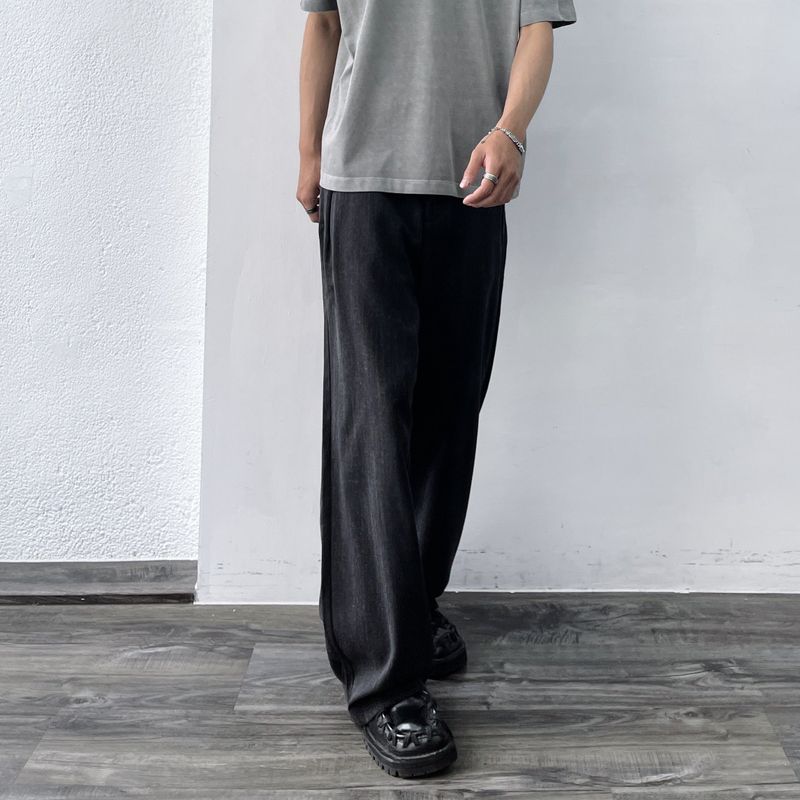 Shadow Texture Wide Trousers