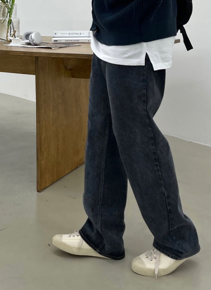 NERB SNOW BLUE SEMI DENIM PANTS(ONE COLOR)