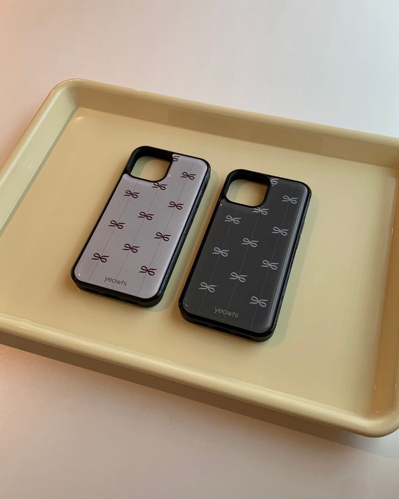 [MADE] mini logo dotted line epoxy bumper case_purple