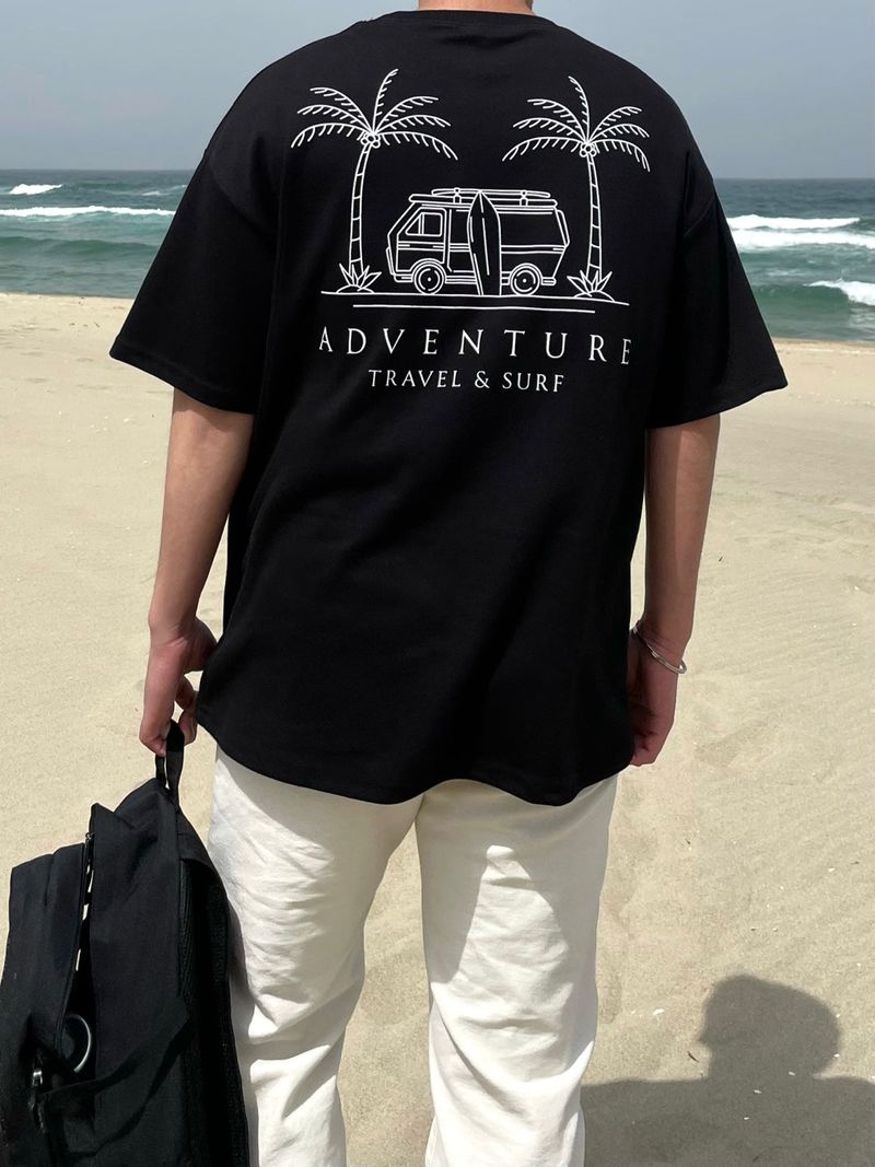 サマートラベルキャンピングTシャツ 