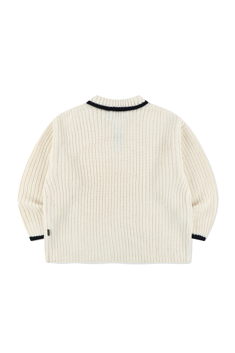 LOW GAUGE POLO KNIT