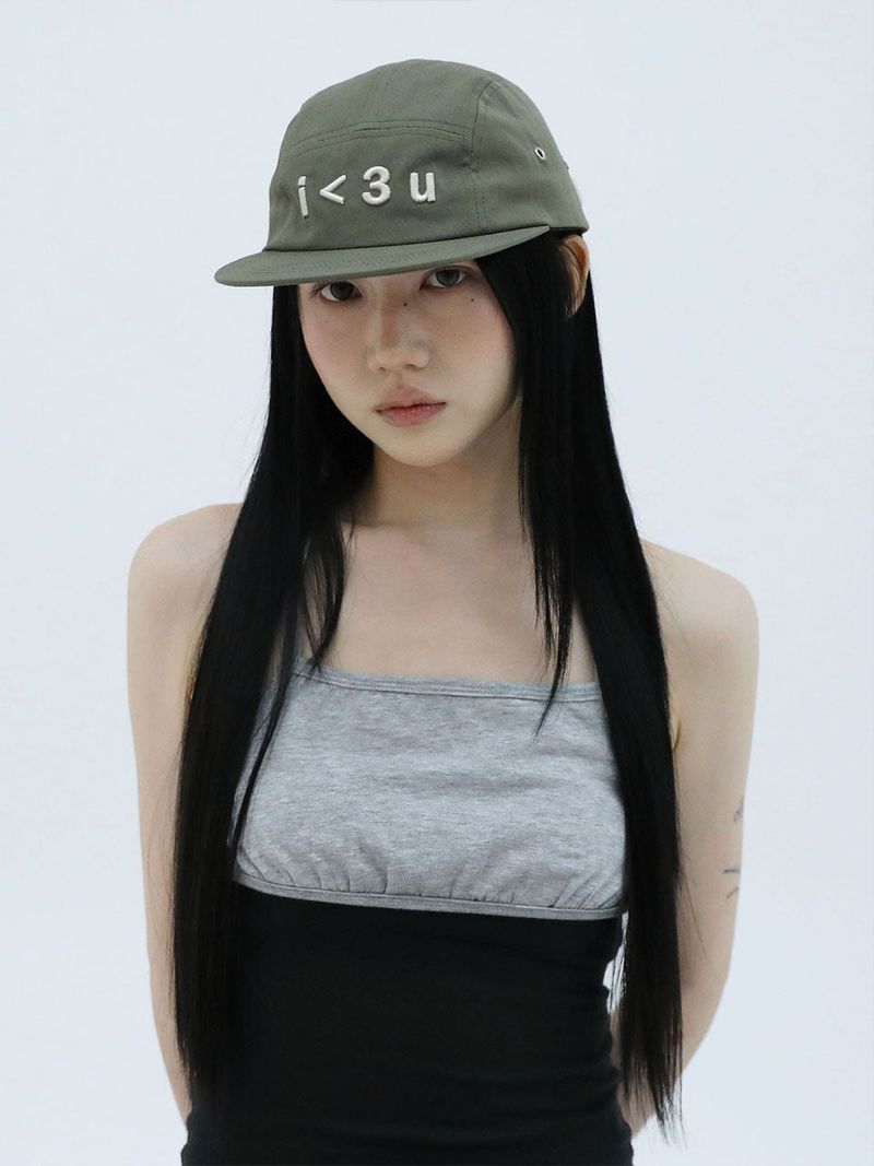 I < 3 U CAMP CAP(KHAKI)