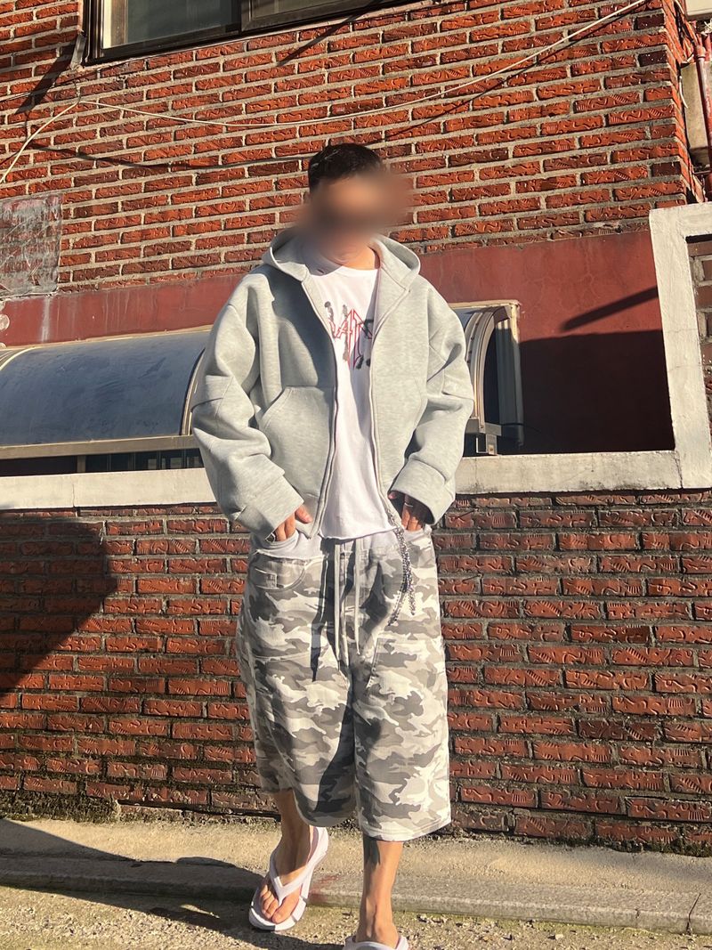 SWEAT X CAMO 2 LAYERED SHORTS