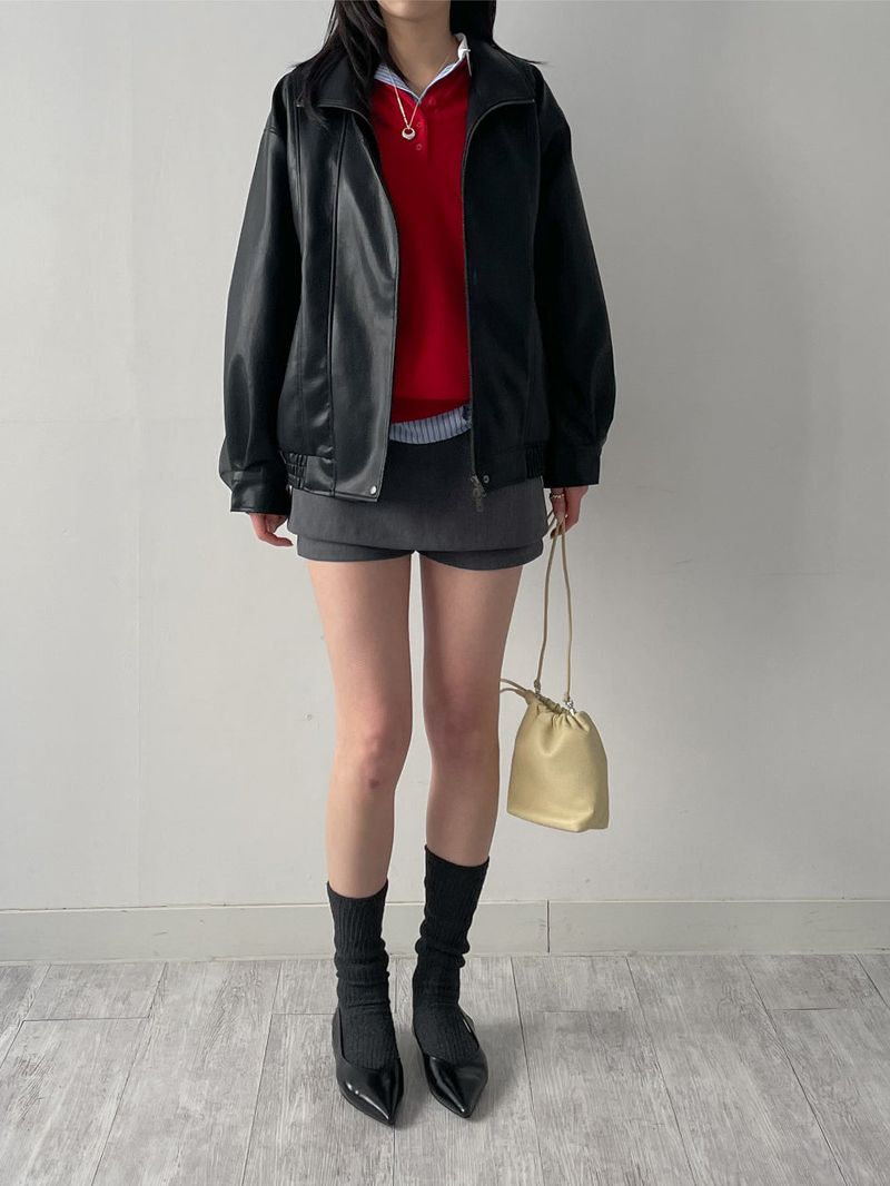 Tiber Collar Overfit Knit