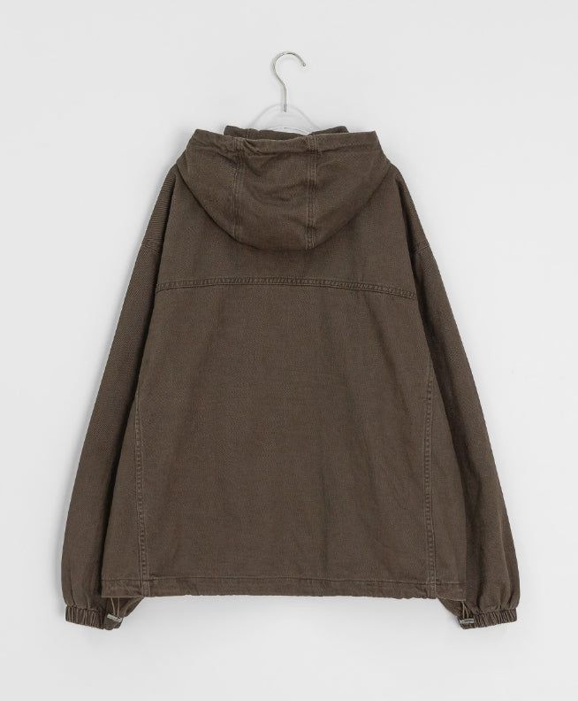 [unisex] Filta Washing Cotton Hood Zip-Up Jacket
