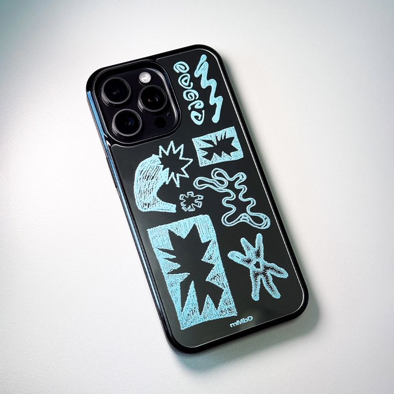 MEMORIESBOUNDARY(メモリーズバウンダリー)の「NEWTOPIA_BioDoodle Bumper Mirror Phone Case (SB)(Smartphone Accessories)」