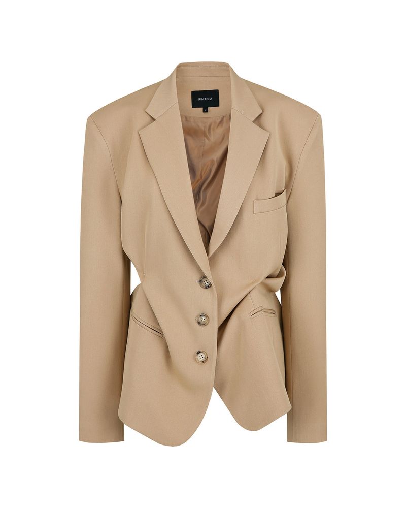 DOZI - Pinched Tailored Jacket _ Beige