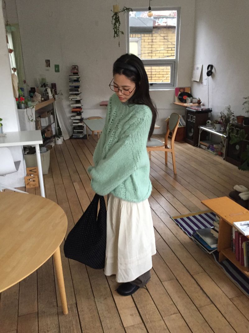 Puff reversible dot bag (2color)