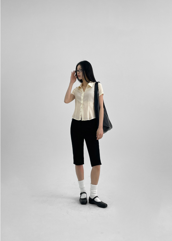 [MADE] Elsop Burton Pleats Blouse (Short-Sleeved ver.)