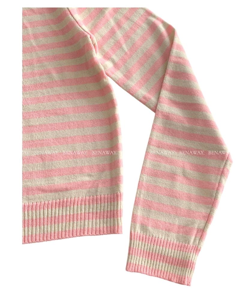 kitsch Round Stripe Cardigan 4C