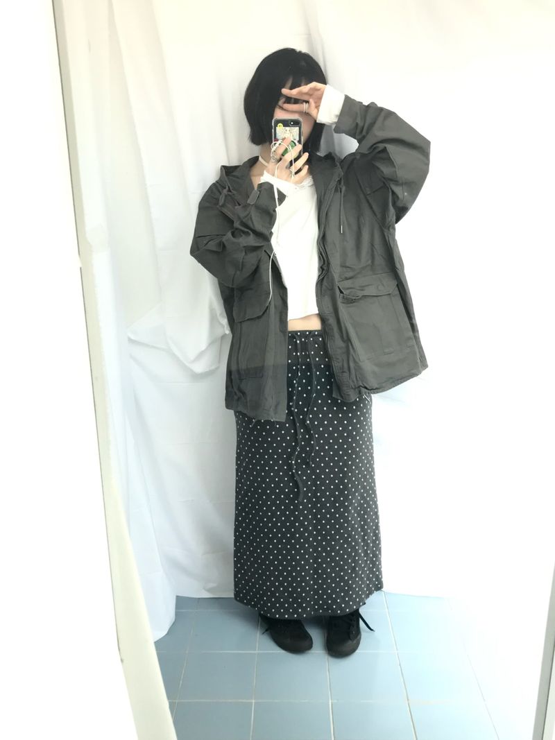 mode dot flow skirt