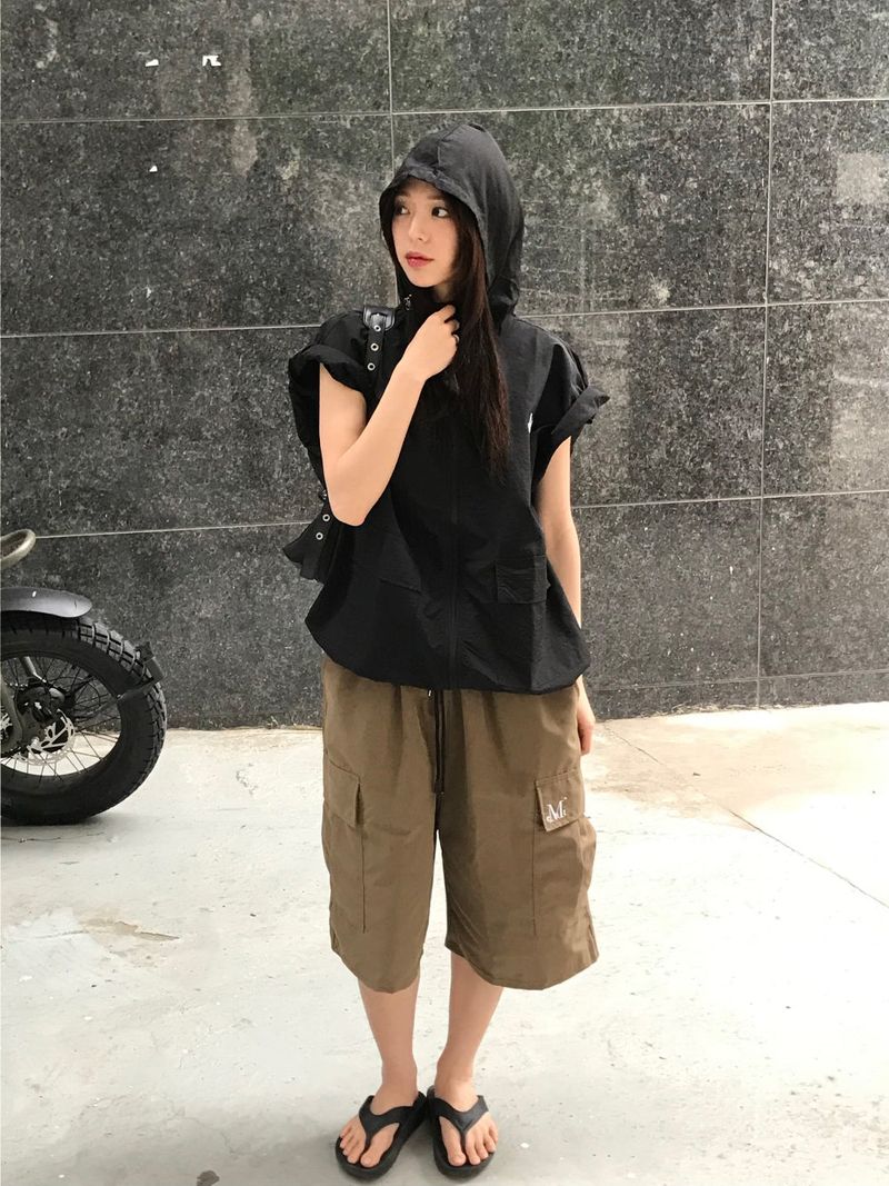 LAUREL POLY BERMUDA HALF PANTS (4color)