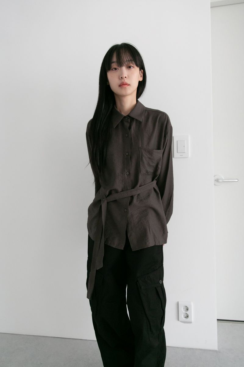 belt point stripe shirts(3colors)