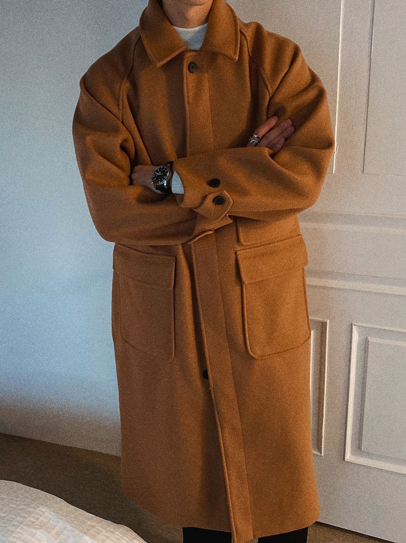 ASCLO Wool Raglan Balmacan Coat (3color)
