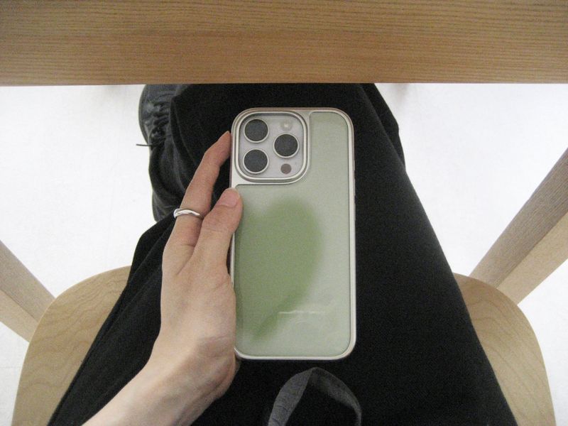 ABOE（アビオエ）の「BIG HEART MATCHA Silver Epoxy Case（Smartphone Accessories）」