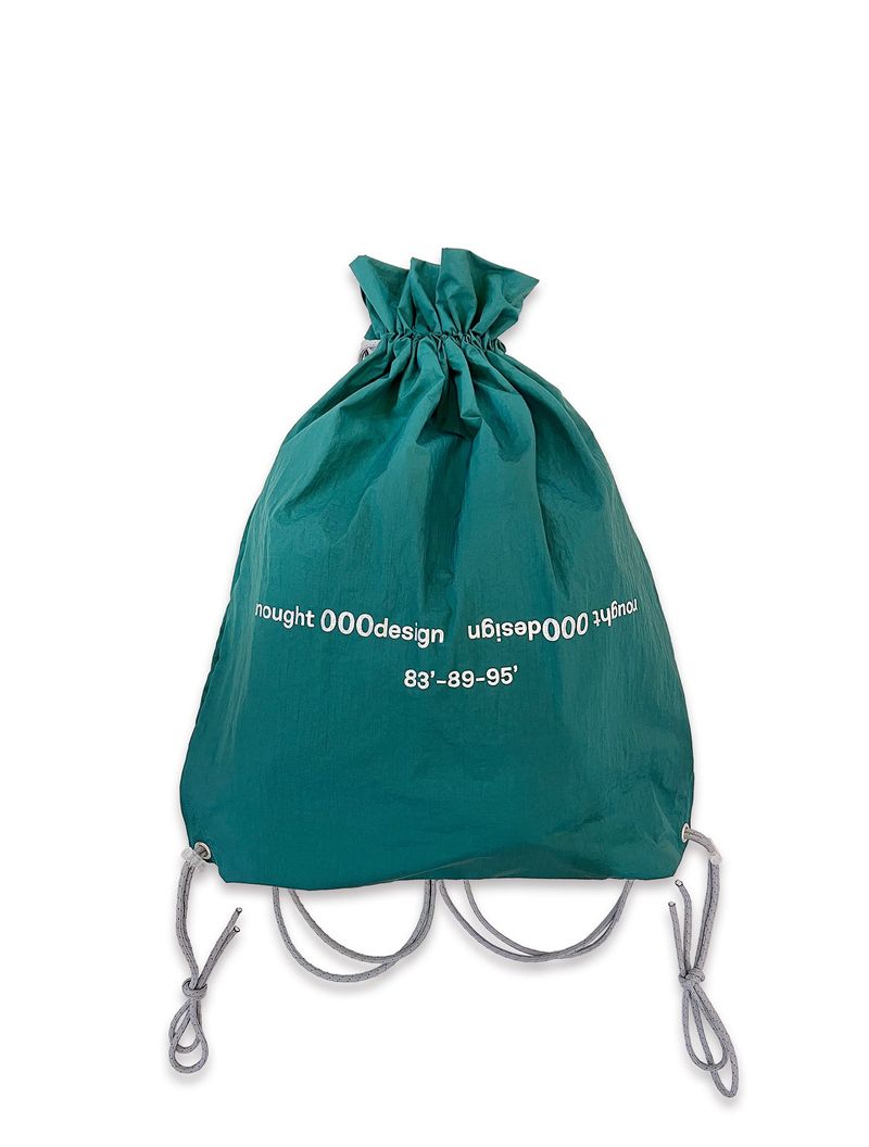 nought（ノウト）の「Reverse Logo Gym Sack / Peacock Green（Bags）」