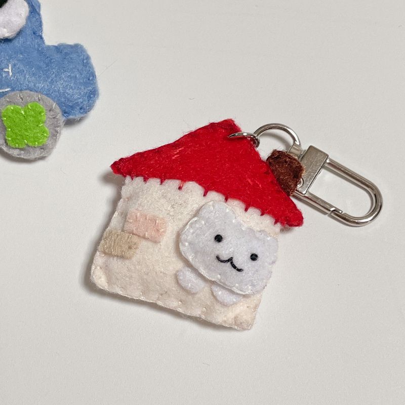 [MADE] Hamster love home Key ring