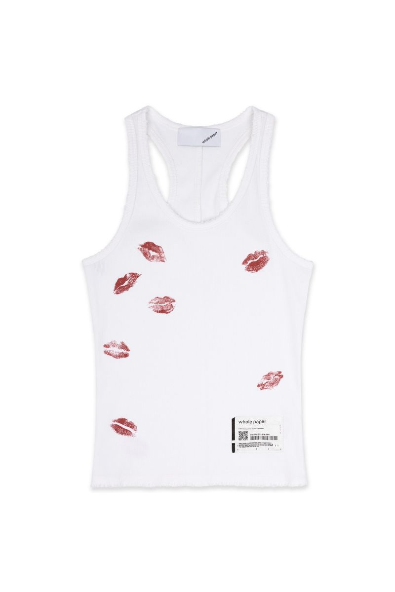 KISS MARK TANK TOP (WHITE)