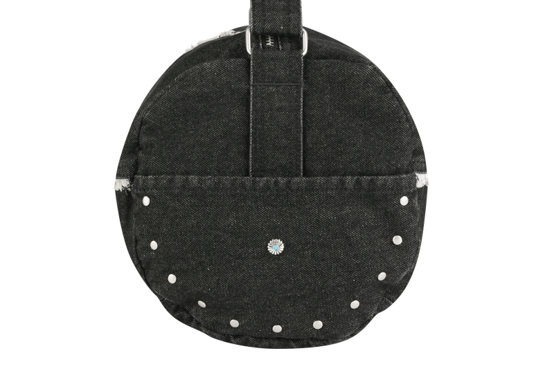DENIM BARREL BAG
