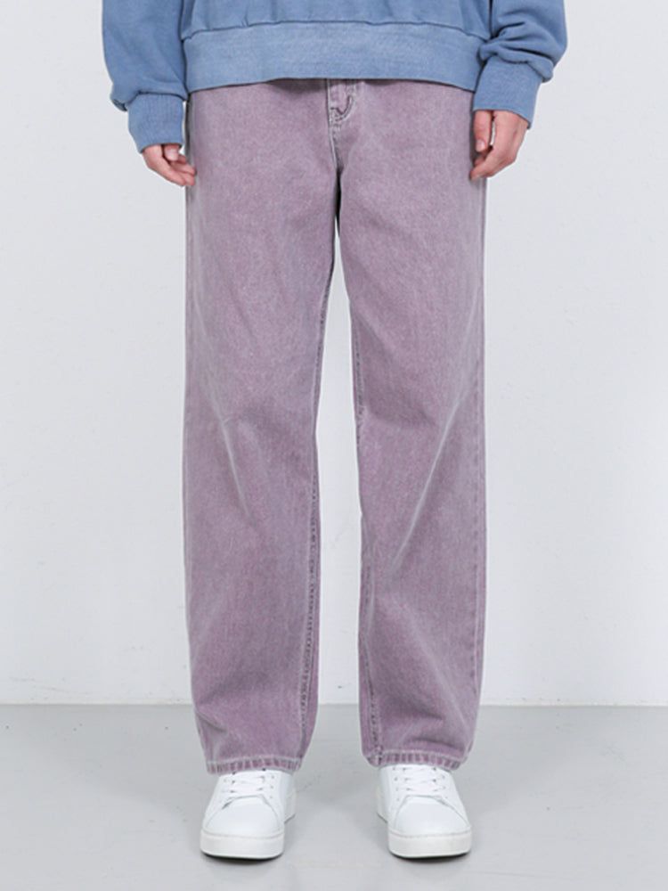 WAAR(ワル)の「M188 PIGMENT WIDE DENIM PANTS_PURPLE(Pants)」