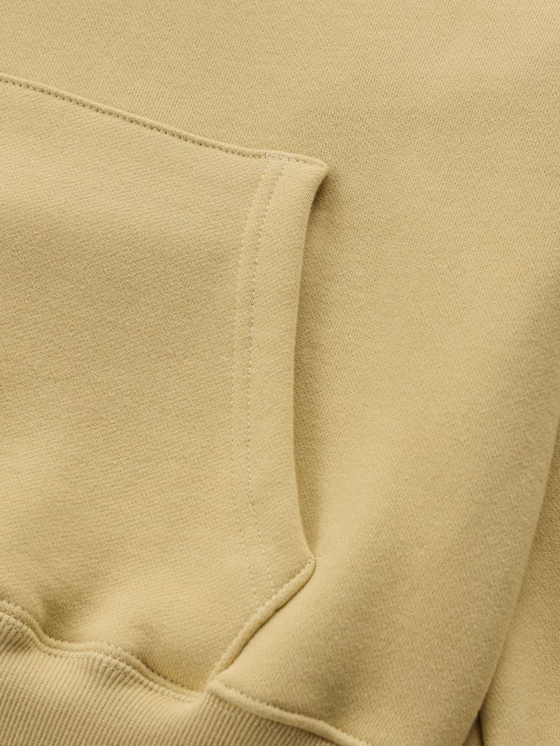 V-neck Logo Hoodie_Black