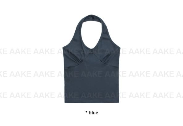 SHIRRING HALTER TOP