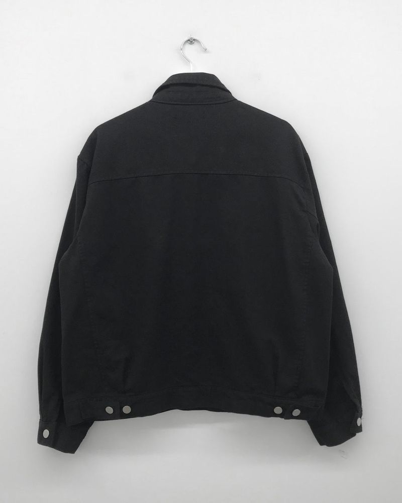 Wood trucker collar jacket (2color)